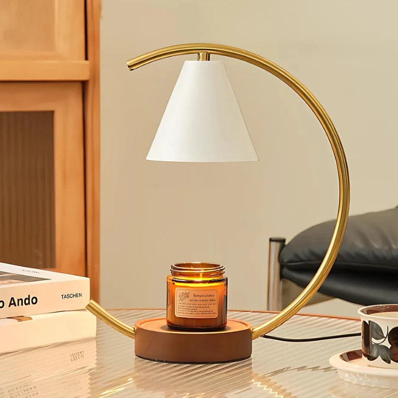 Home Decor : Chauffe-Cire Moonveil – Élégant Réchauffeur de Bougies et Cire dans de Marche Lino