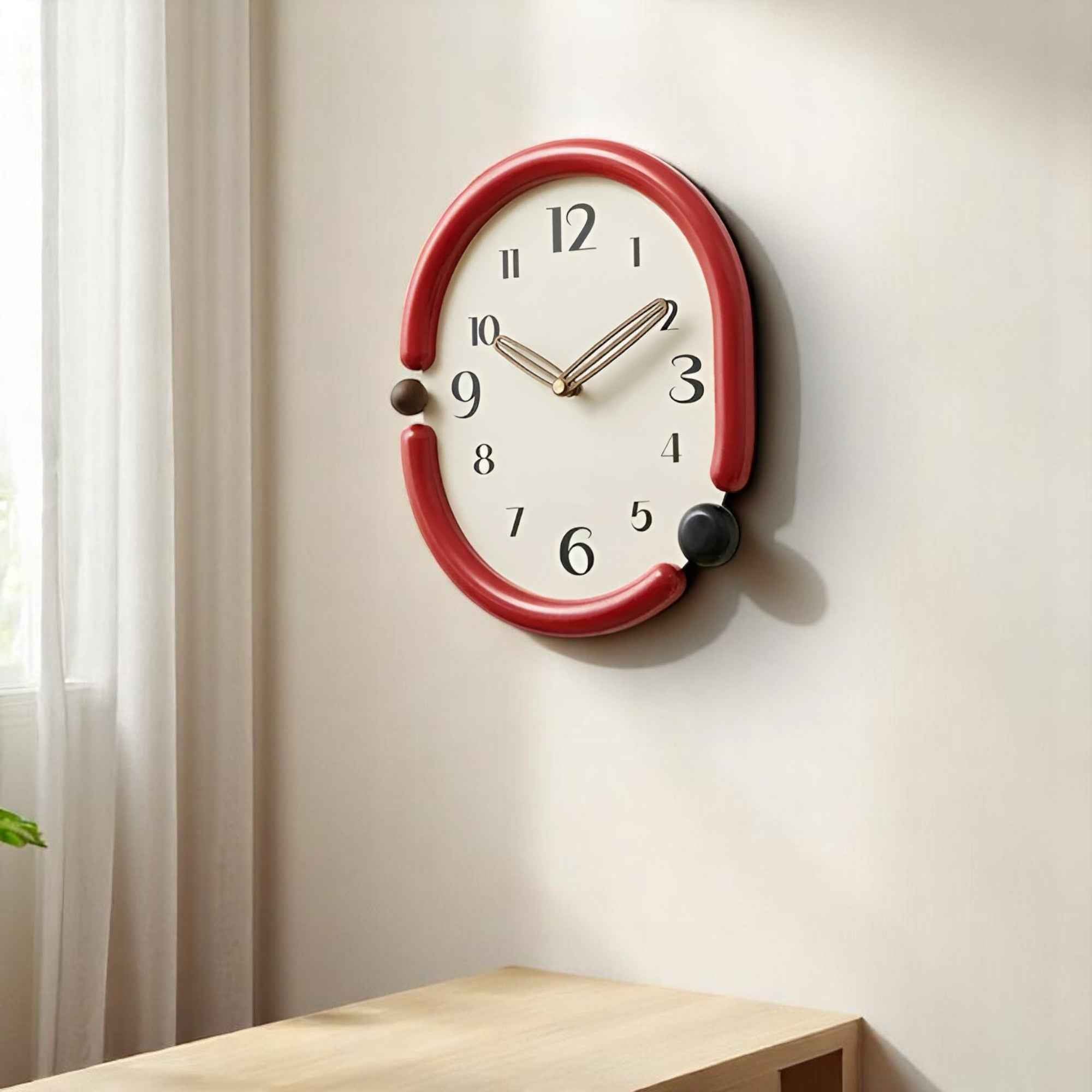 Horloges murales : Horloge Murale Acrylique Minimale au Accessoires De Maison dans de Marche Lino
