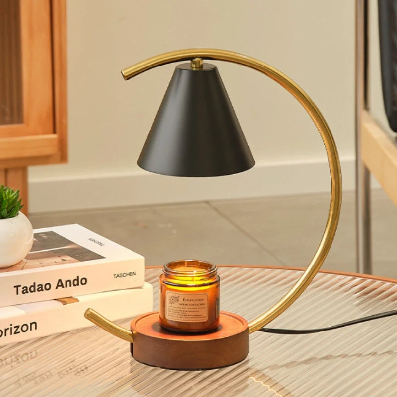 Home Decor : Chauffe-Cire Moonveil – Élégant Réchauffeur de Bougies et Cire dans de Marche Lino