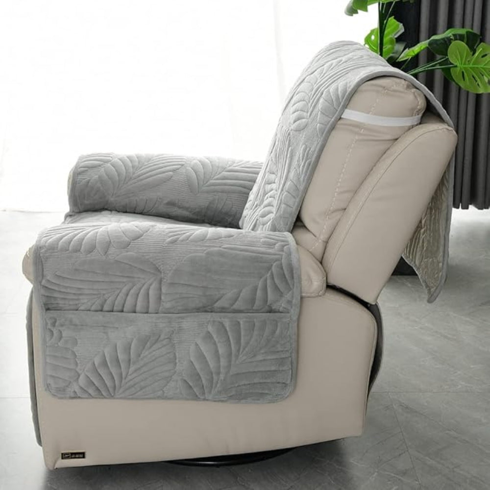 Housse relax universelle, motif feuilles, protection élégante