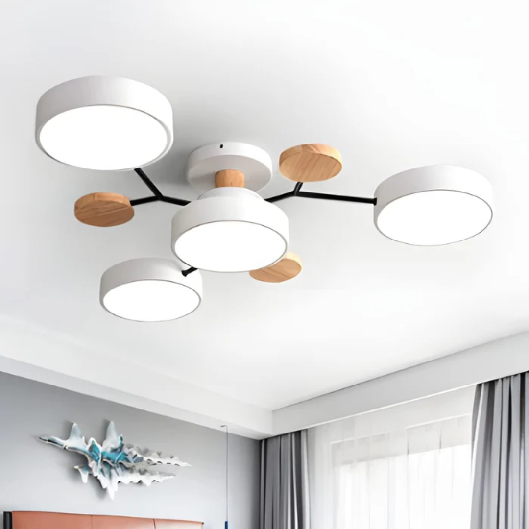 Ceiling Light : Plafonnier LED Rond Moderne dans de Marche Lino