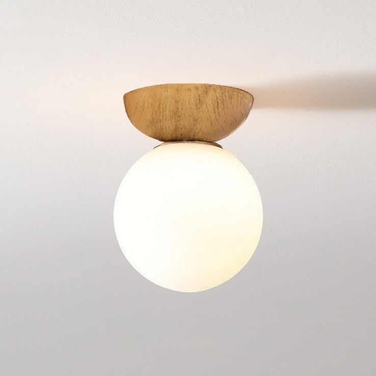 : Plafonnier Orbe Nordique Grain de Bois dans de Marche Lino