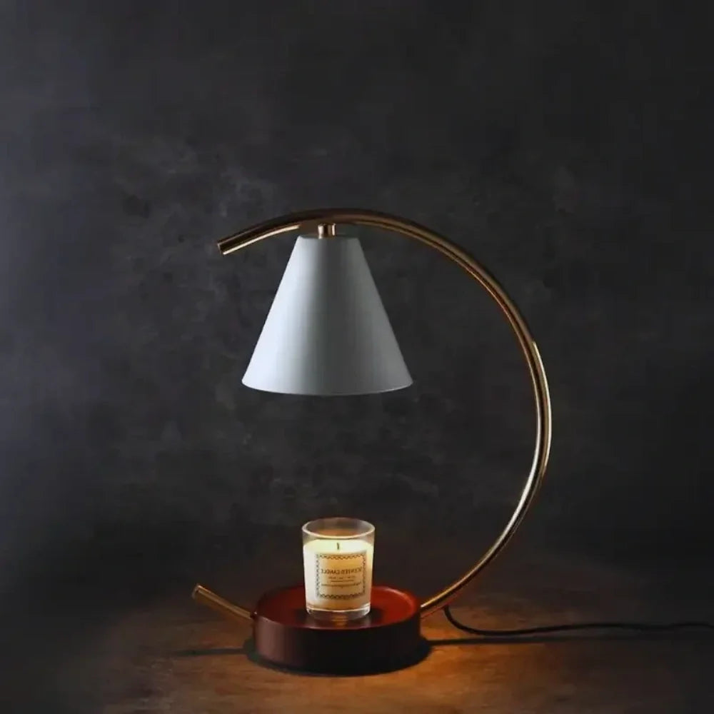 Home Decor : Chauffe-Cire Moonveil – Élégant Réchauffeur de Bougies et Cire dans de Marche Lino