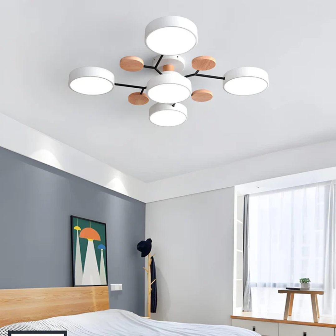 Ceiling Light : Plafonnier LED Rond Moderne dans de Marche Lino