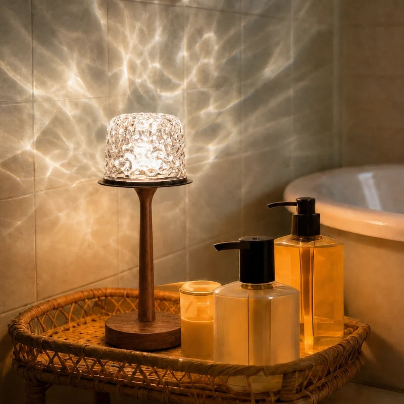 Home Decor : Lampe Aurore Boréale – Lampe de Table Ambiance 2-en-1 & Projecteur dans de Marche Lino