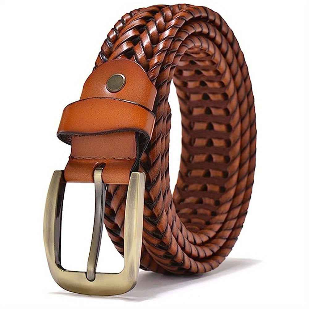1x Ceinture tressée élégante pour hommes – Élégante et durable