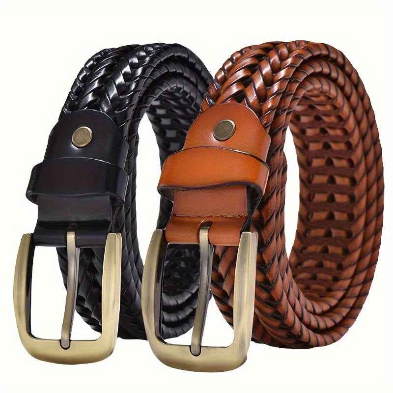 1x Ceinture tressée élégante pour hommes – Élégante et durable