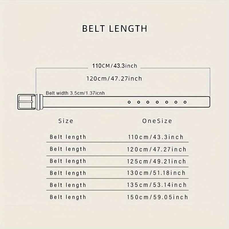 1x Ceinture tressée élégante pour hommes – Élégante et durable