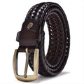Ceinture Tressée Homme en Lin - Élégante et Confortable