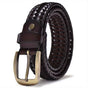 Ceinture Tressée Homme en Lin - Élégante et Confortable