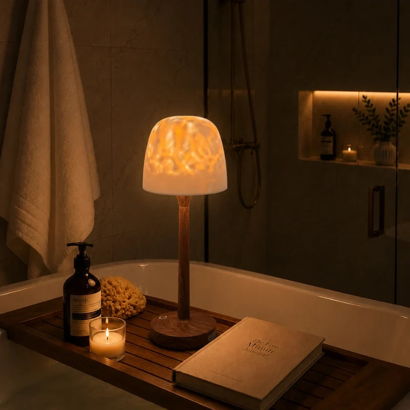 Home Decor : Lampe Aurore Boréale – Lampe de Table Ambiance 2-en-1 & Projecteur dans de Marche Lino