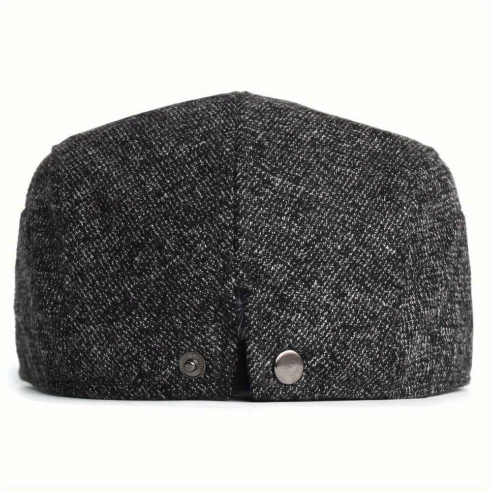 1 pièce de casquette newsboy chaude – style chauffeur de taxi et Gatsby, chapeau d'hiver vintage élégant
