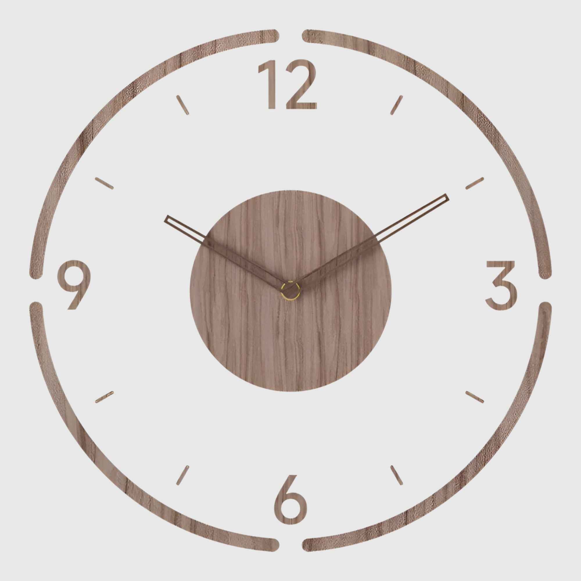 Horloges murales : Horloge Murale en Acrylique et Bois au Design Moderne dans C de Marche Lino