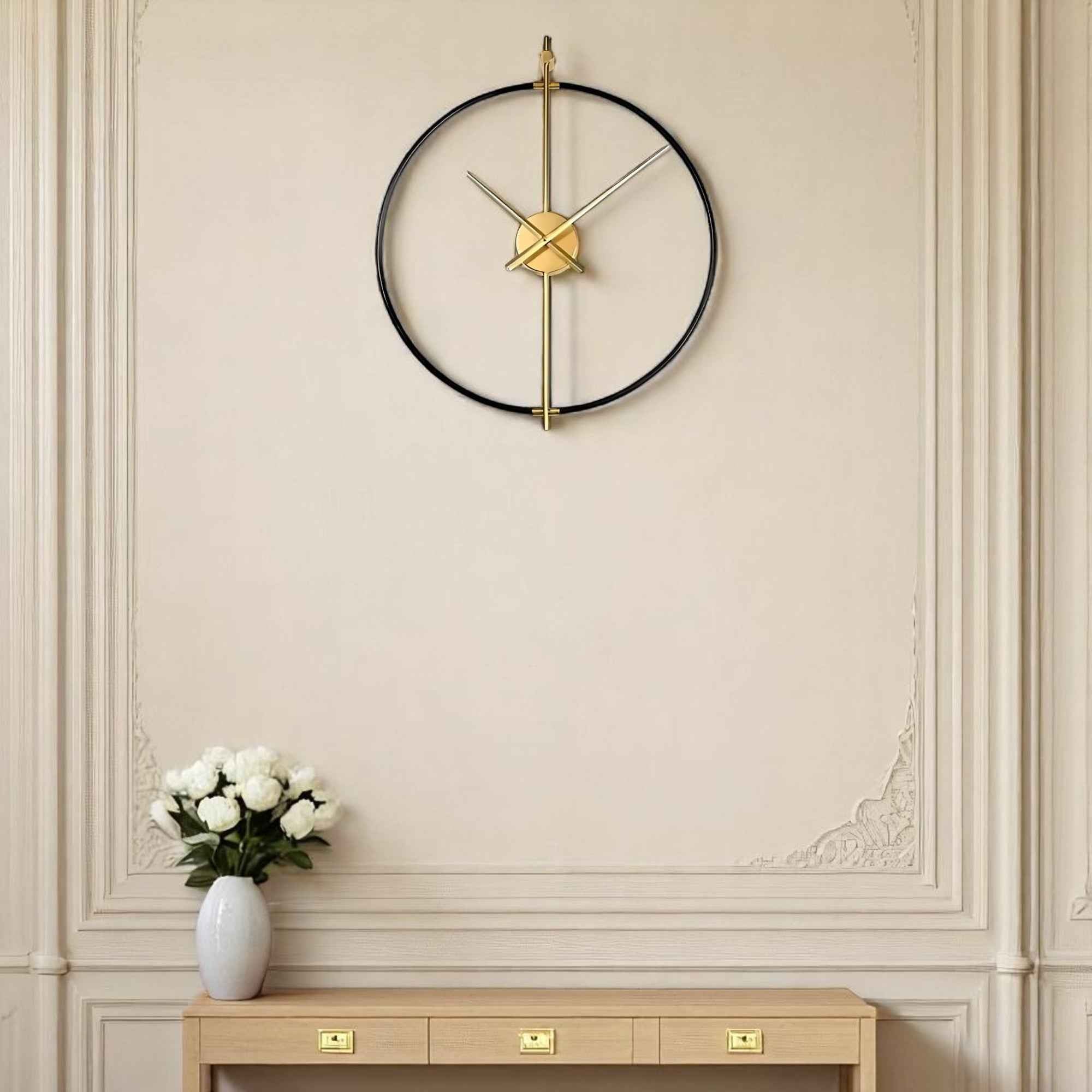 Horloges murales : Grande Horloge Murale Vintage Bois Accessoires De Maison dans de Marche Lino