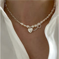 Collier Asymétrique Femme Hartparel en Laine, Design Moderne et Élégant