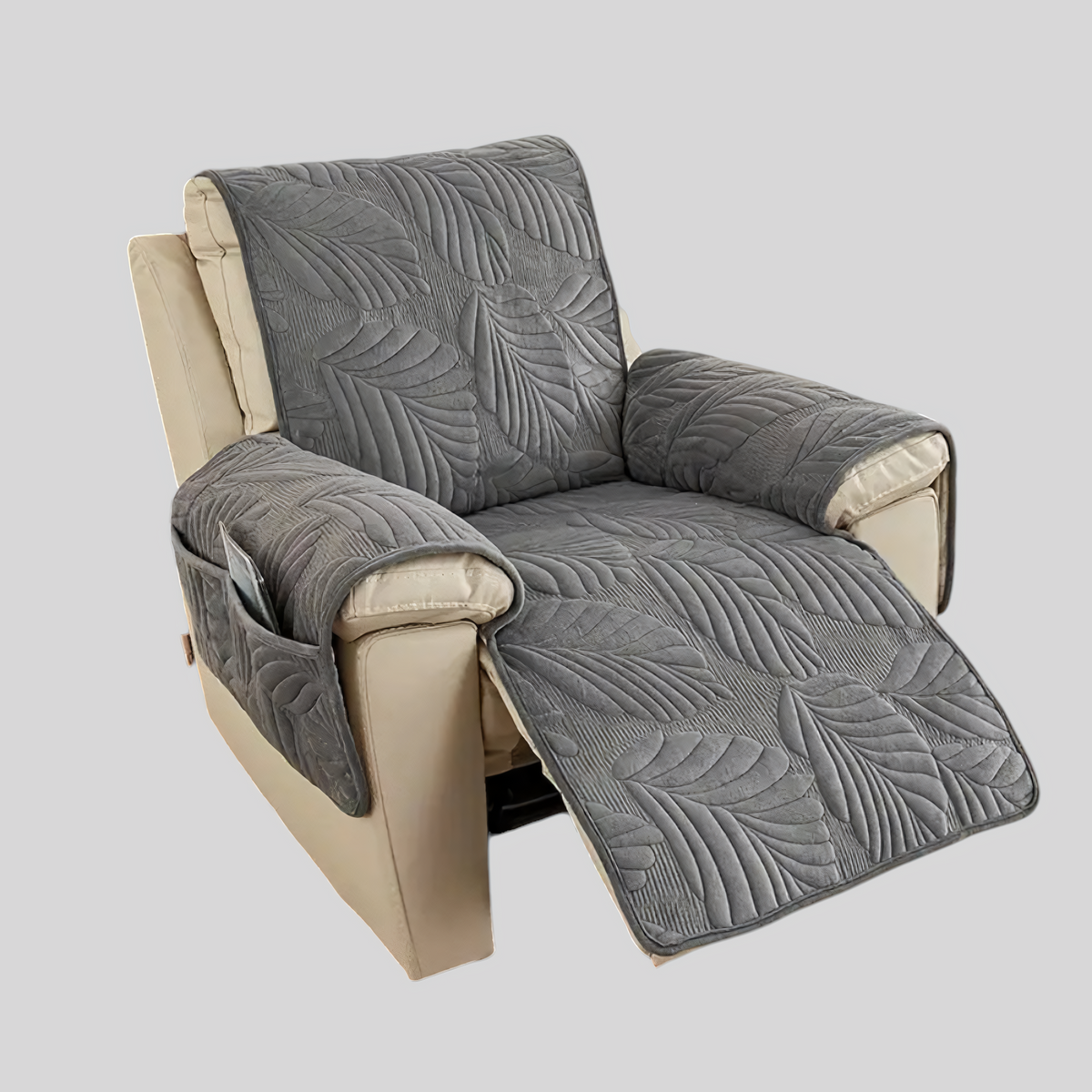 Housse relax universelle, motif feuilles, protection élégante