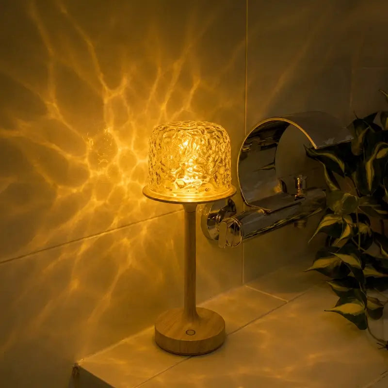 Home Decor : Lampe Aurore Boréale – Lampe de Table Ambiance 2-en-1 & Projecteur dans de Marche Lino