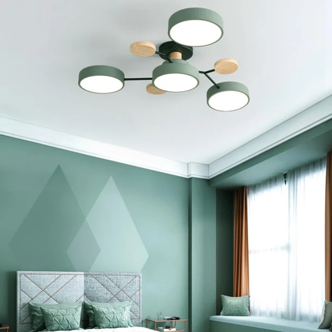 Ceiling Light : Plafonnier LED Rond Moderne dans Vert 89 x 16cm de Marche Lino