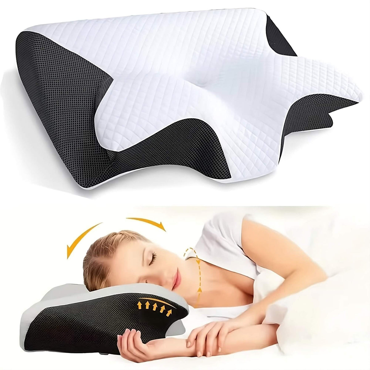 DreamAlign Oreiller Orthopédique Contour - Soutien Cou & Épaules
