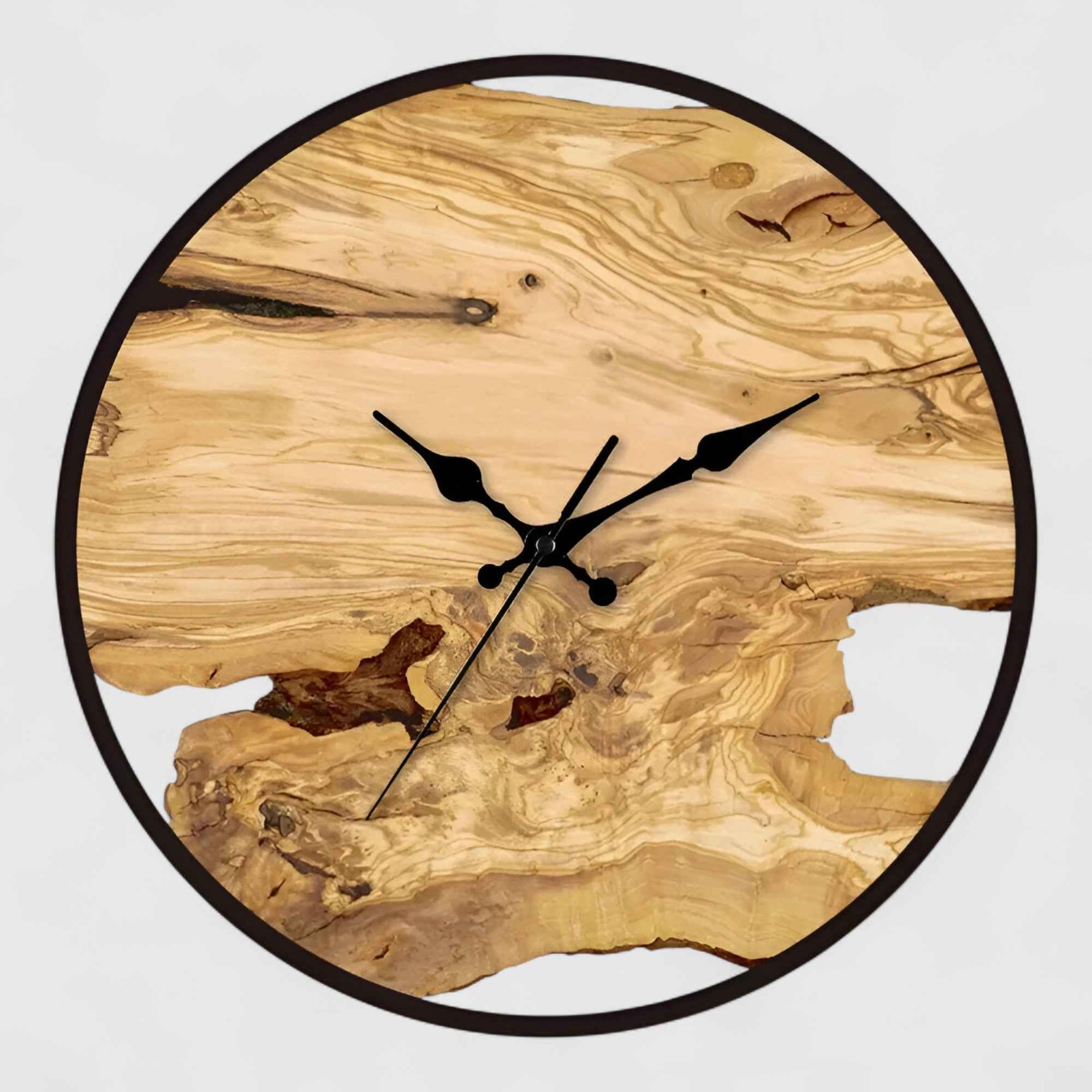Horloges murales : Horloge Murale Minimaliste Noire 30 Cm Acrylique dans de Marche Lino