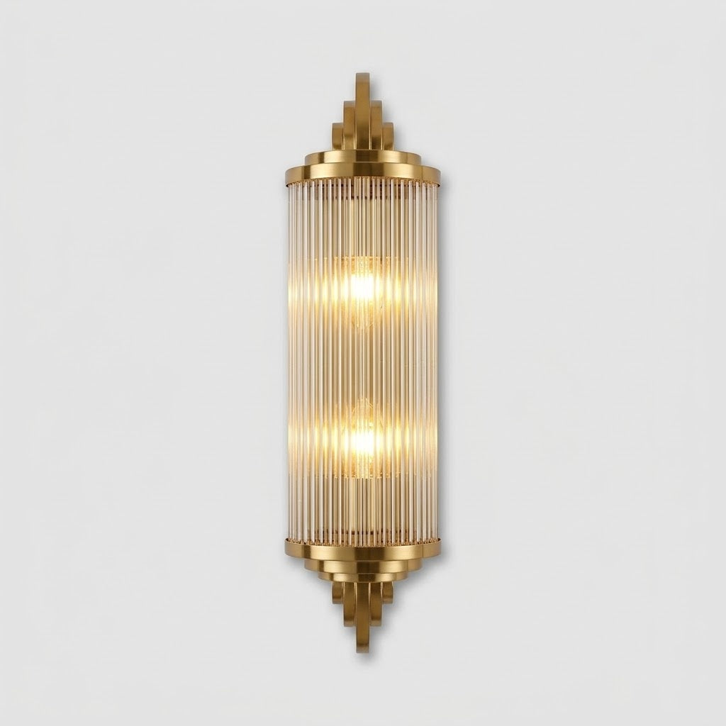 Wandlampe : Applique Murale Gatsby - Élégance Art Déco en Or dans de Roselva