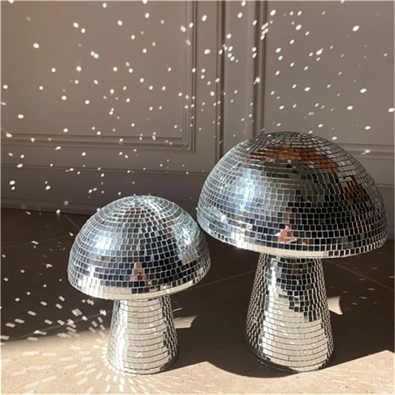 Decorative Accent Lamp : Lampe Champignon Boule Disco – Lumière d'Accent Mosaïque Miroir dans de Marche Lino
