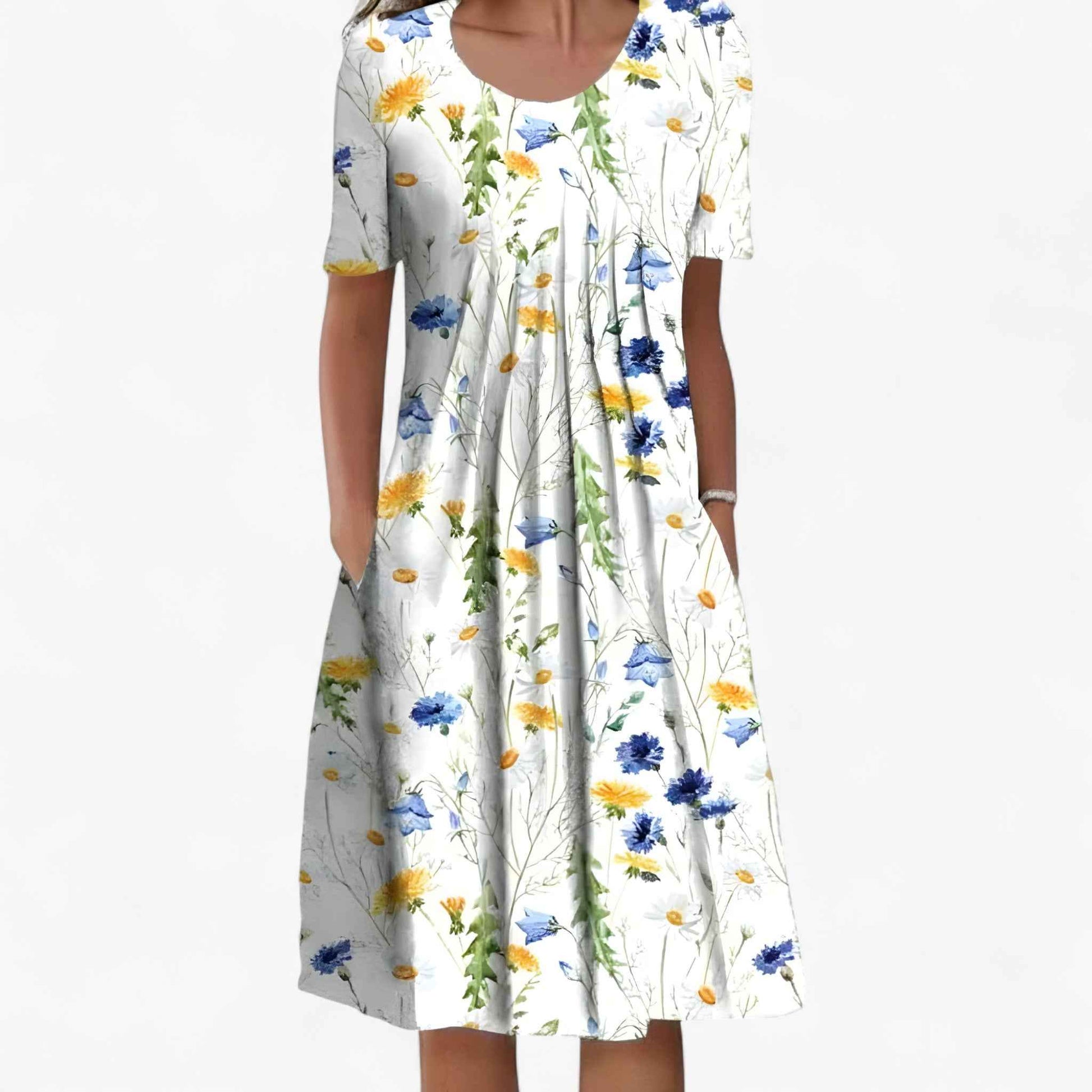 Robe d'été Femme en Coton Léger Respirant S-XL - Plusieurs Couleurs