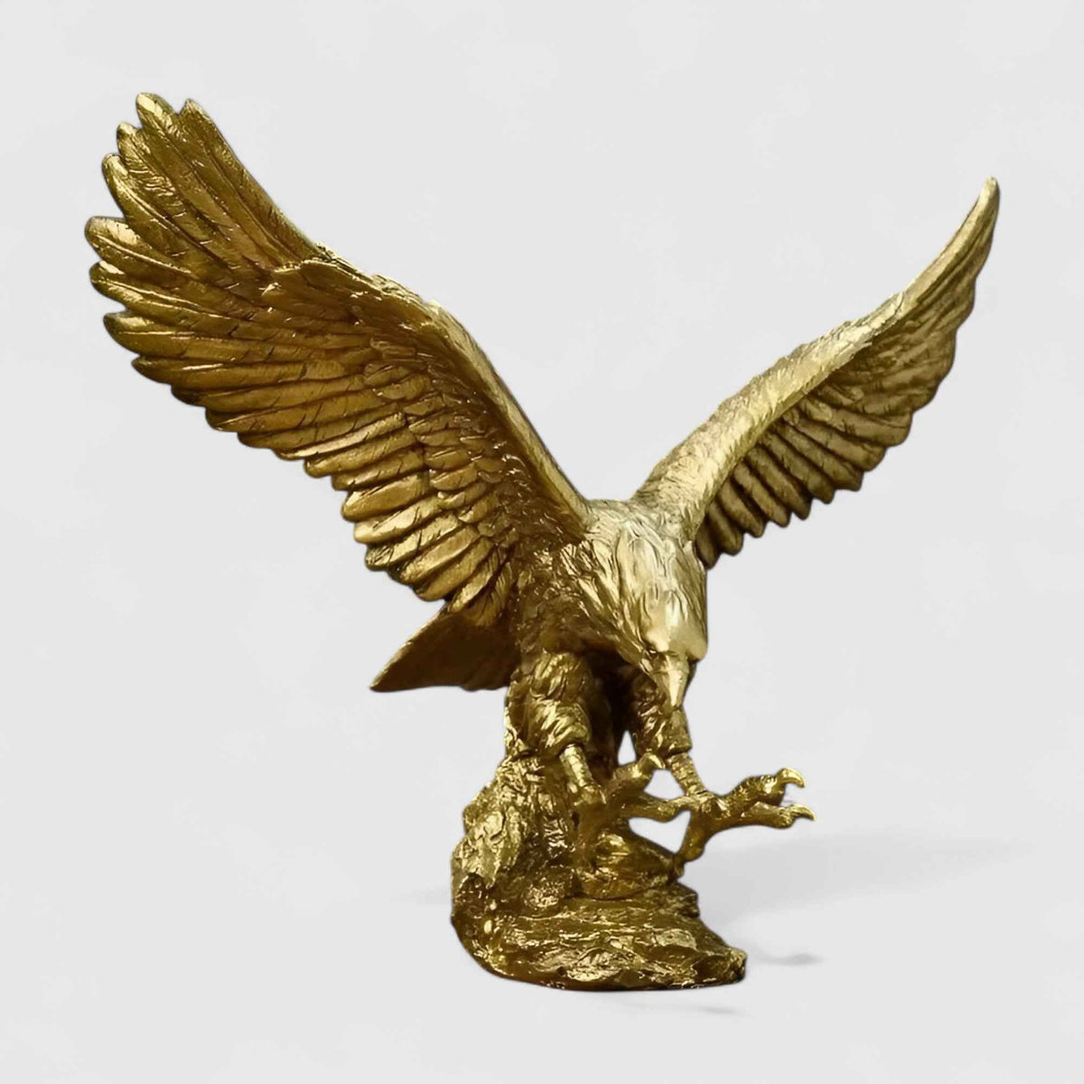 Figurines et statues : Statue Murale Aigle Doré en Polyresine 3D – Décoration Moderne pour Intérieur/Extérieur dans de Marche Lino