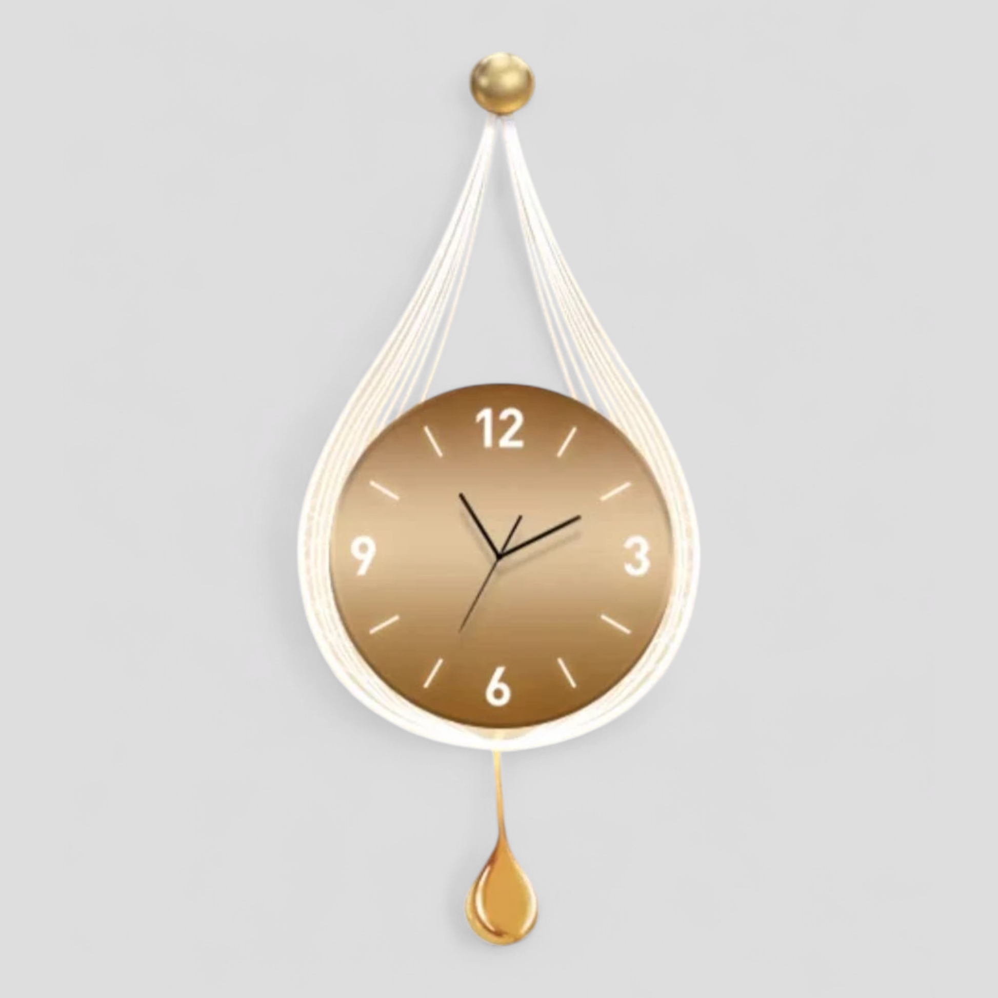Horloge Murale Design Moderne pour Salon Verre