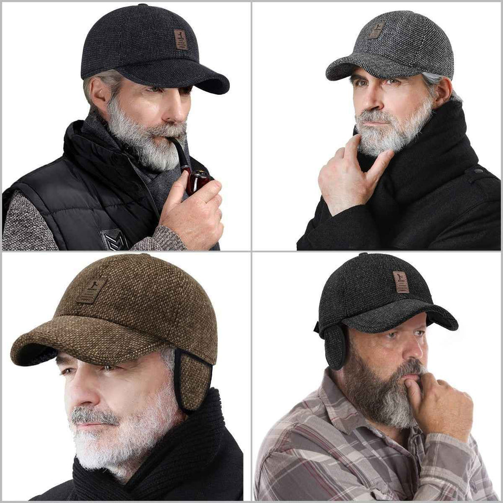 SnapHat™ - Casquette de baseball tricotée chaude pour l'hiver