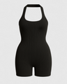 men's jumpsuit : Combinaison Moulante Sportive Sans Manches Côtelée Homme dans Nero de Marche Lino