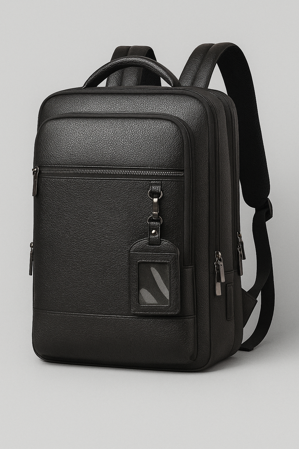bags : Sac à Dos en Cuir avec Cuir USB - Noir-a dans Noir-A de Marche Lino