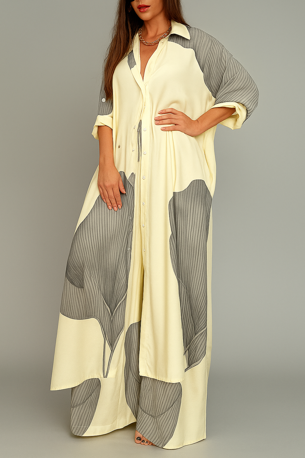 Ensemble pour Femme Élégant avec Chemise et Pantalon Décontracté