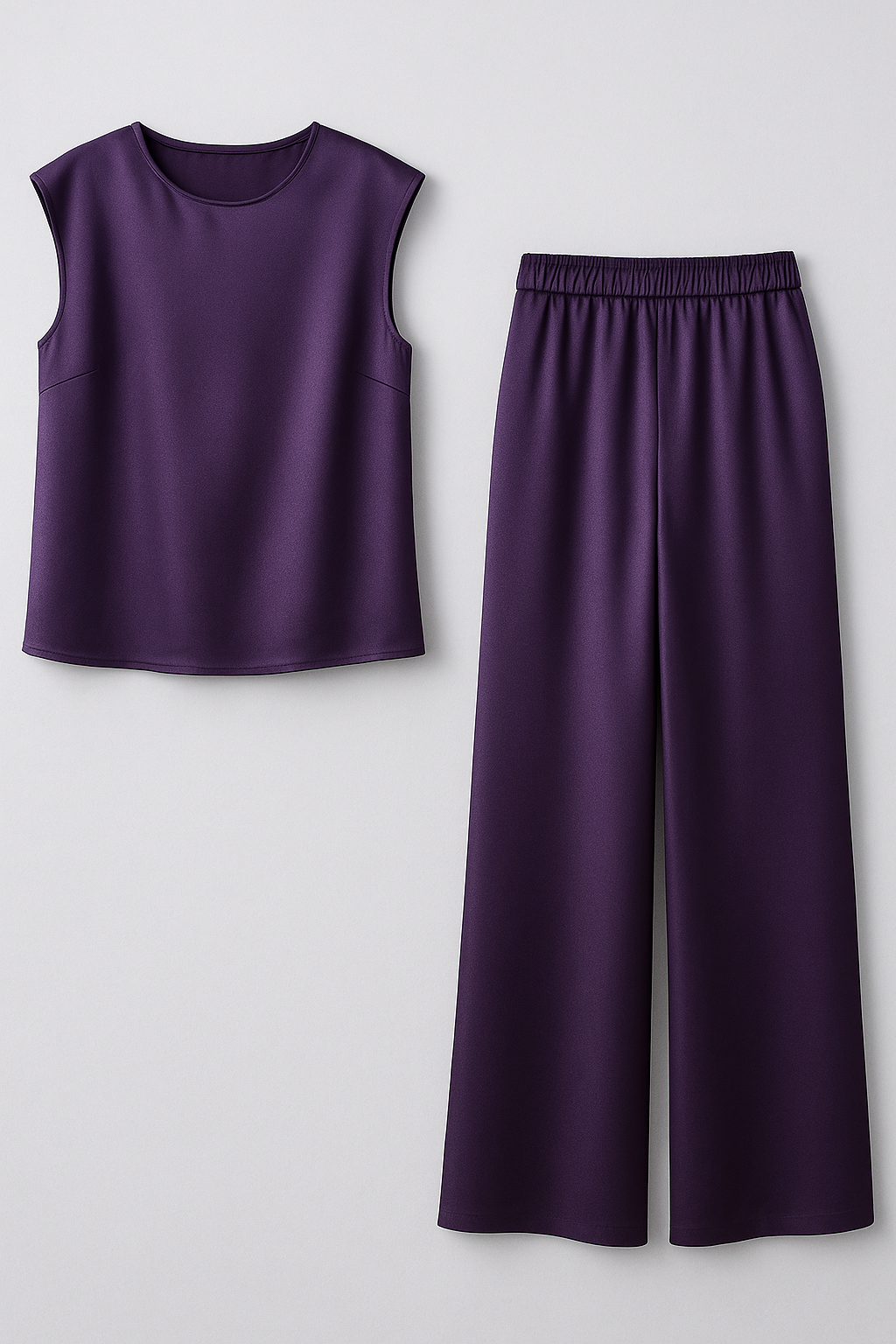 Tailleur pour femme Noir Élégant avec Pantalon et Blouse pour Cérémonie - Coupe Parfaite