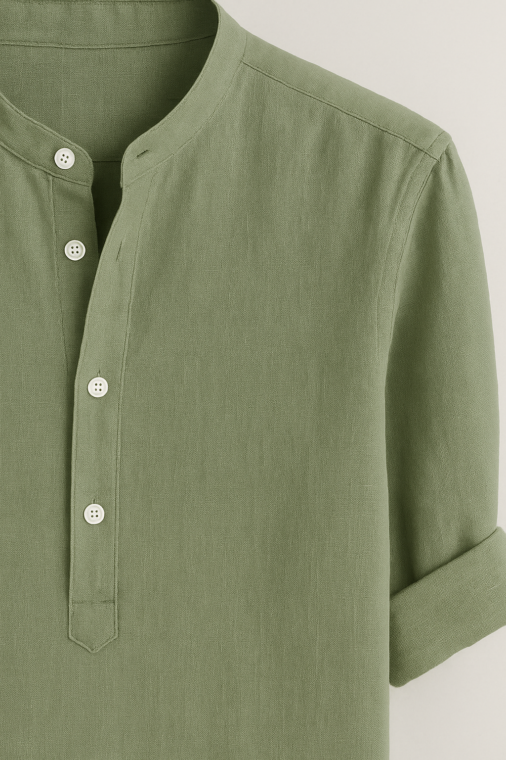 Men's Top Clothes : Chemise Homme Légère en Lin, Respirante, Manches Longues dans de Marche Lino