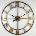 Grande horloge murale rétro en fer