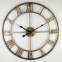 Grande horloge murale rétro en fer