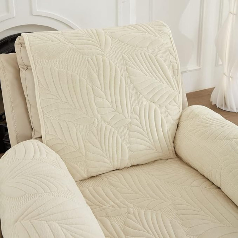 Housse relax universelle, motif feuilles, protection élégante