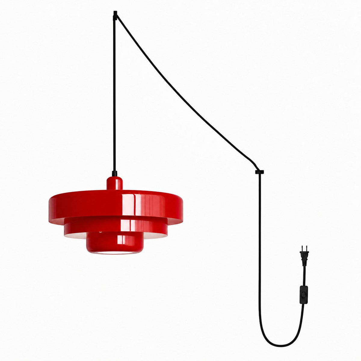 Suspension Bauhaus Rétro à Brancher - Multicolore