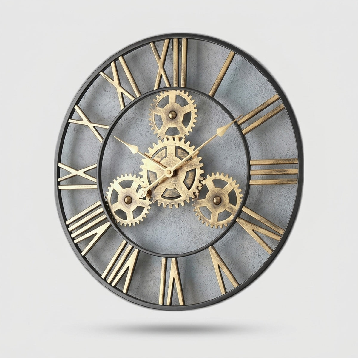Wall Clocks : Horloge Murale Engrenages Métalliques – Style Industriel Best-Seller dans de Marche Lino