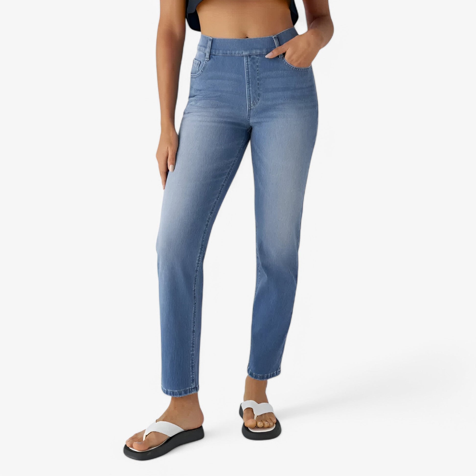 Pantalon taille haute - Extensible et Confortable