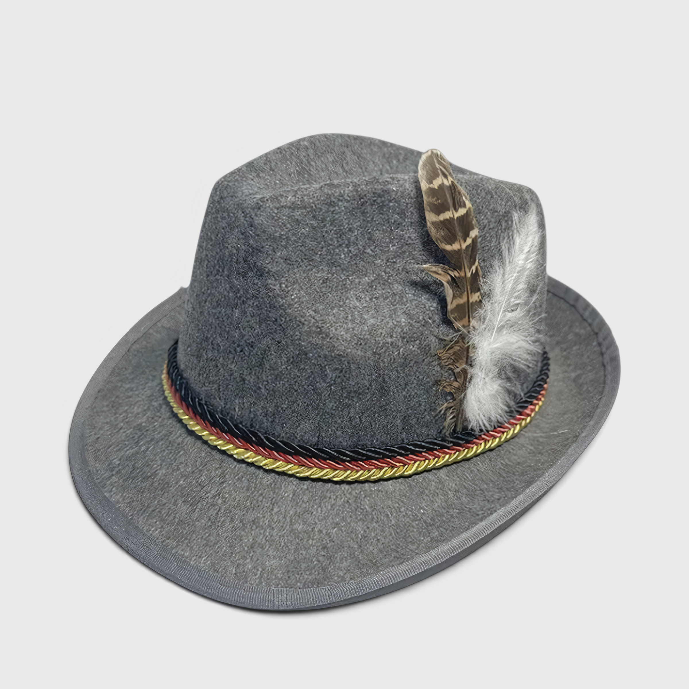Gifts – Seasonal – Oktoberfest : Chapeau Oktoberfest Unisexe Festif - Ornements Traditionnels dans Gris foncé de Steiner-boutique