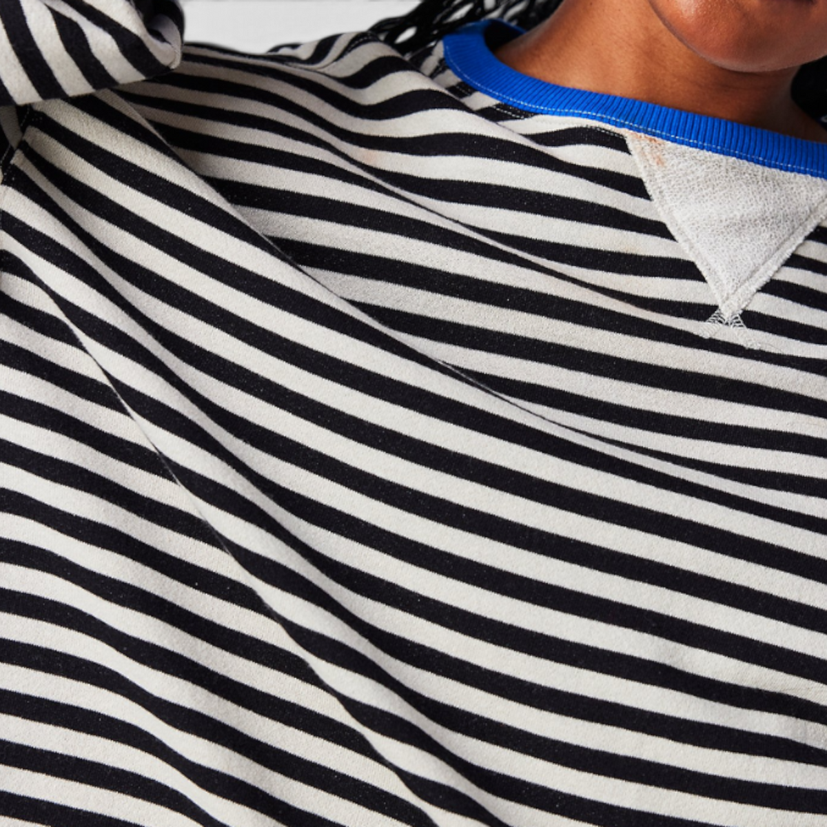 Pull Rayé Col Rond Femme - Haut en Maille Casual