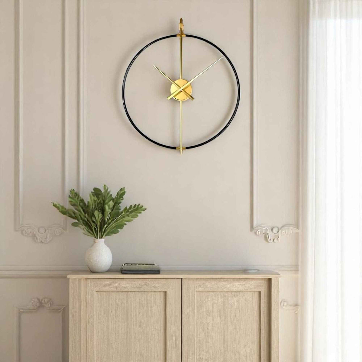 Horloges murales : Grande Horloge Murale Vintage Bois Accessoires De Maison dans de Marche Lino