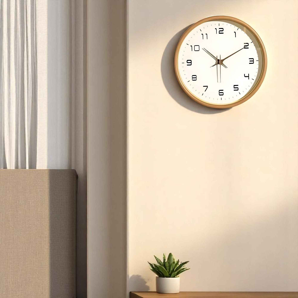 Horloges murales : Horloge Murale Design Bois Accessoires De Maison dans de Marche Lino