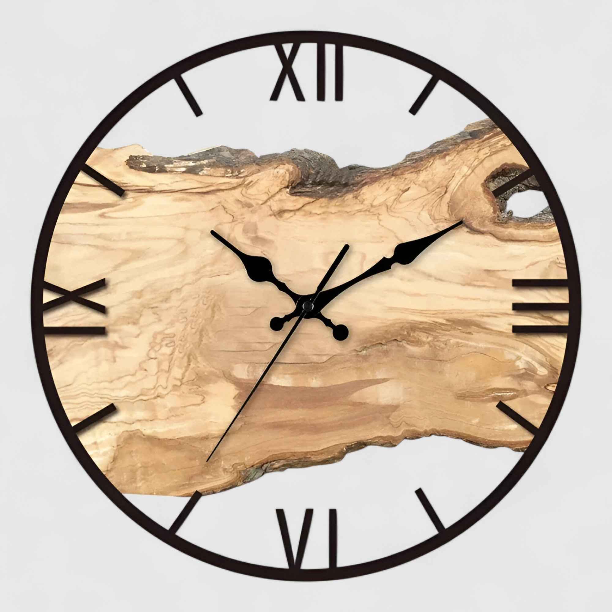 Horloges murales : Horloge Murale Minimaliste Noire 30 Cm Acrylique dans de Marche Lino