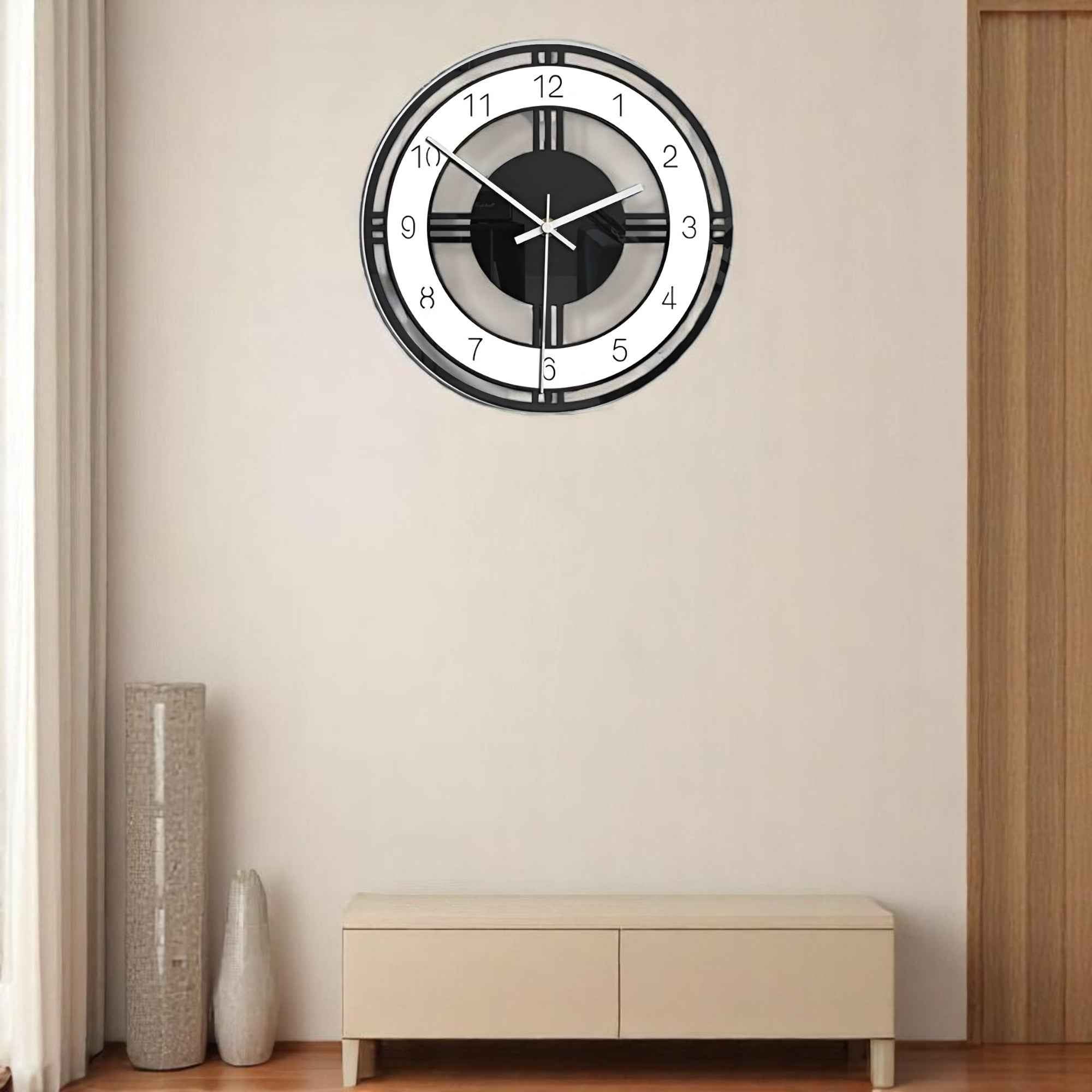 Horloges murales : Horloge Murale Acrylique Minimaliste Moderne pour une Décoration Intérieure dans de Marche Lino
