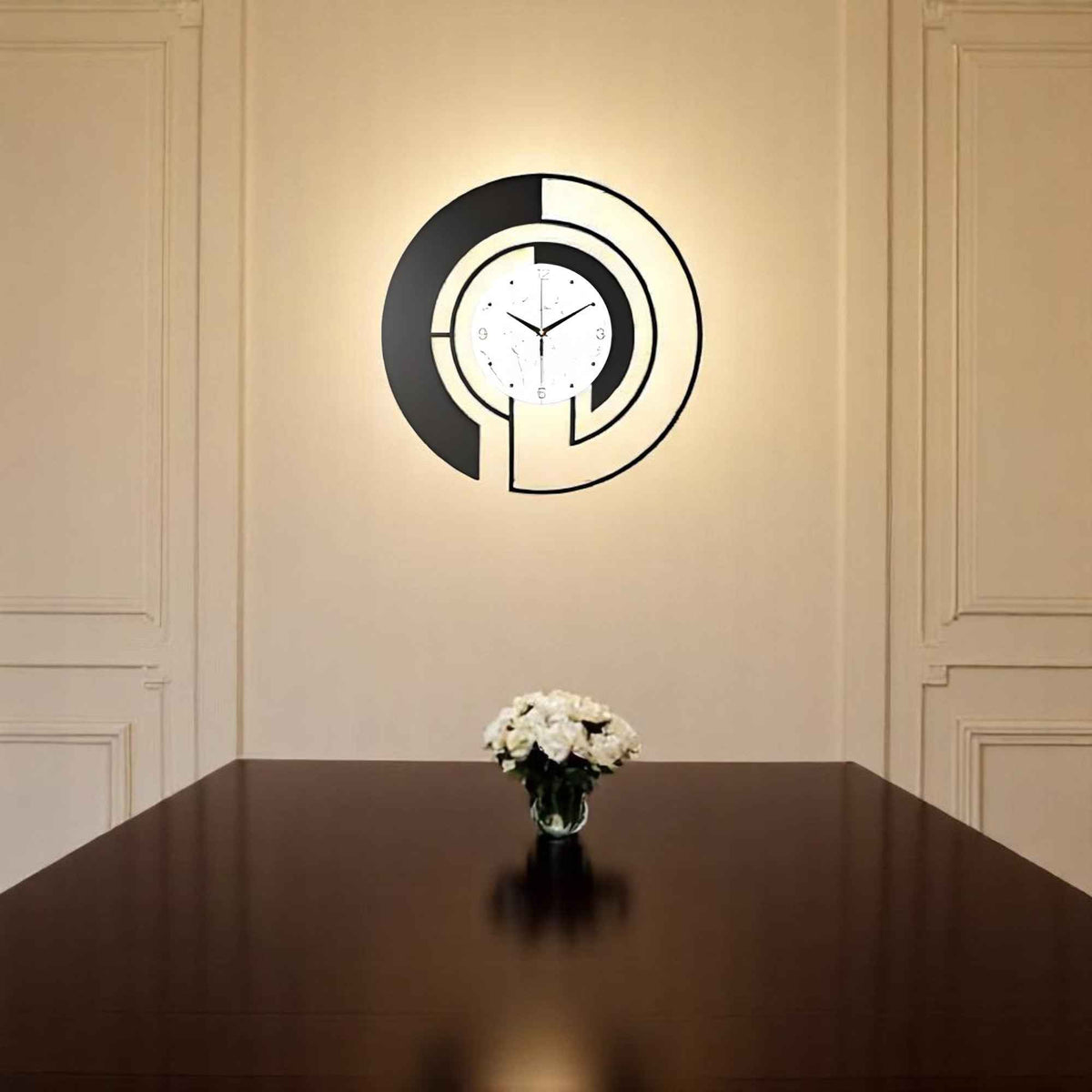 Horloges murales : Horloge Murale Silencieuse en Métal au Design dans de Marche Lino