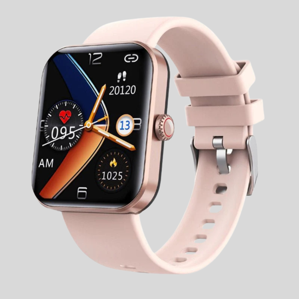 smart watch : Montre Connectée de Suivi Santé dans Rose de Marche Lino