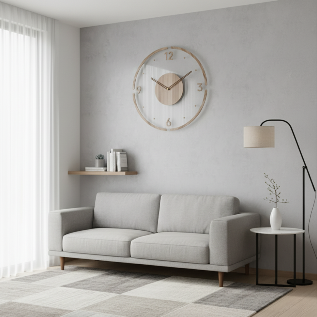 : Horloge Murale Silencieuse Nock dans de Marche Lino